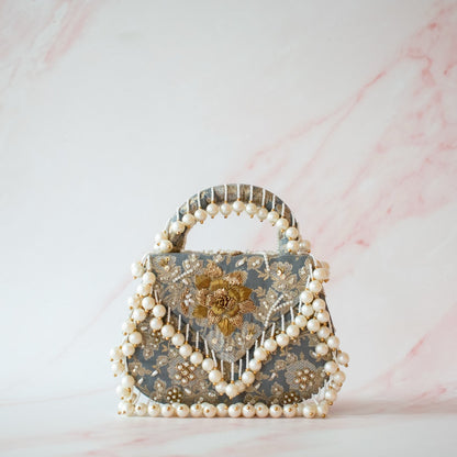 PRE-ORDER - Jasmine Clutch (Powder Blue)