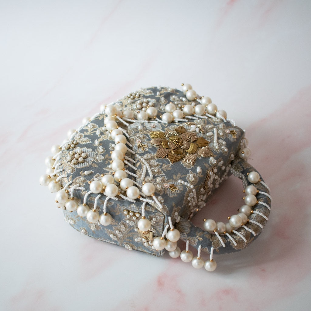 PRE-ORDER - Jasmine Clutch (Powder Blue)