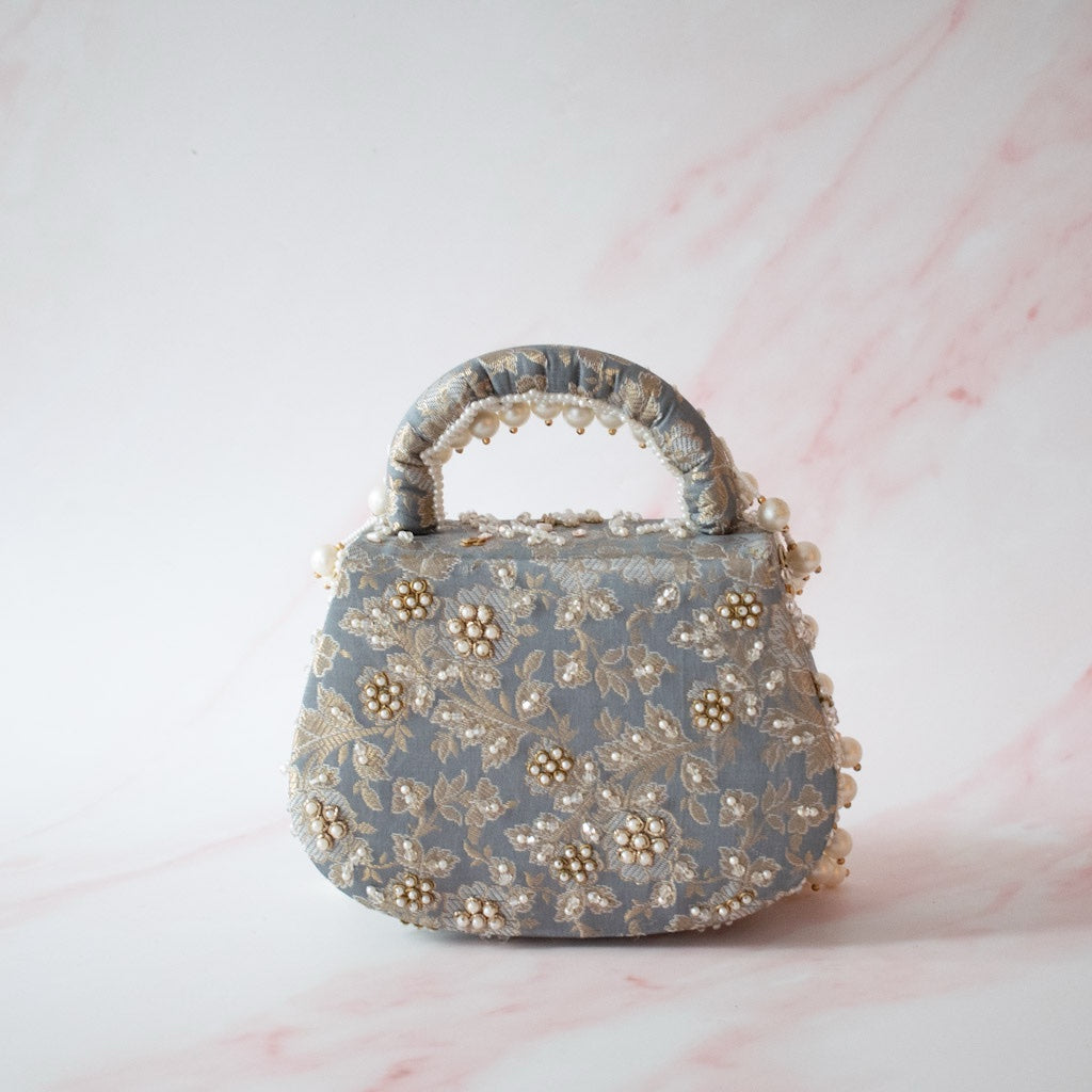 PRE-ORDER - Jasmine Clutch (Powder Blue)