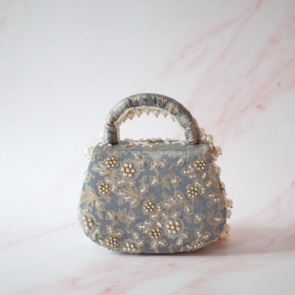 PRE-ORDER - Jasmine Clutch (Powder Blue)