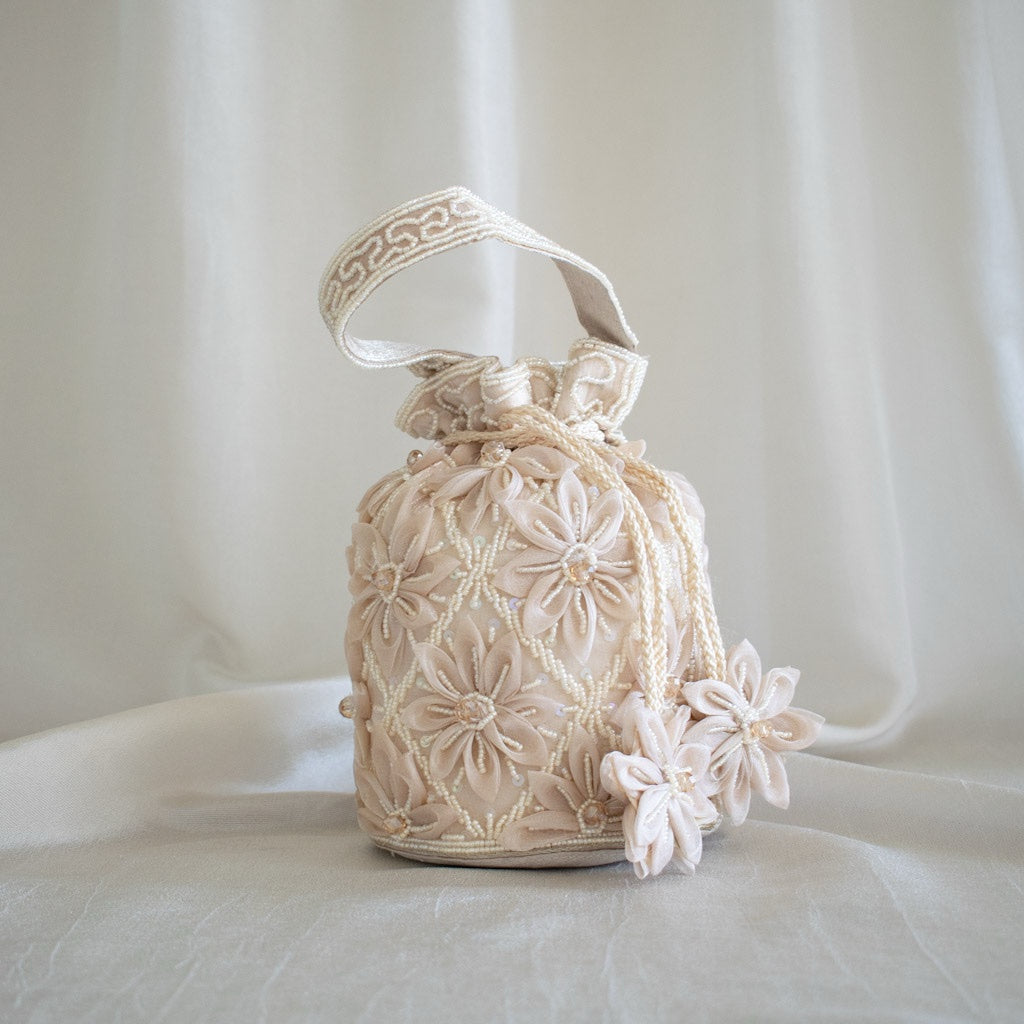 Blossom Potli Bag (Cream)
