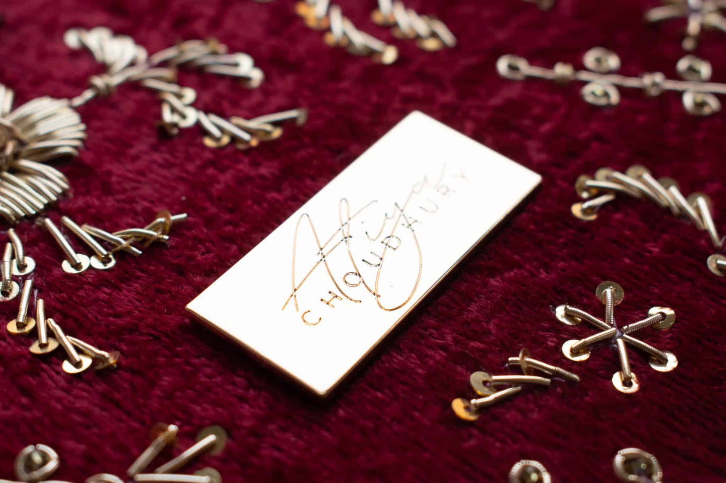 PRE-ORDER - ANAYA TROUSSEAU BOX (Red Maroon Velvet)