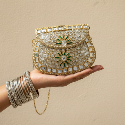 Vendia Mini Kundan Clutch