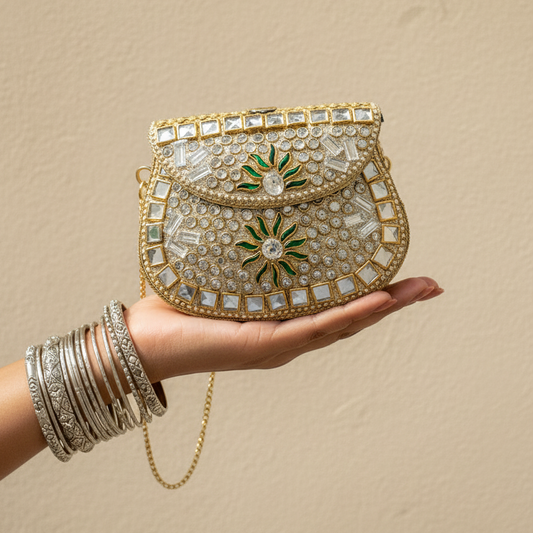 Vendia Mini Kundan Clutch
