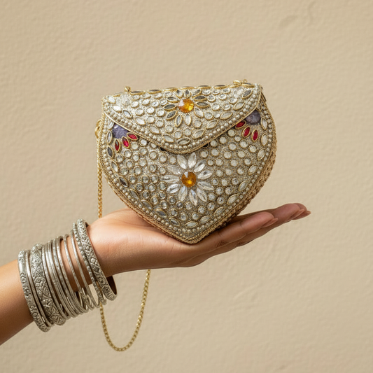 Zahrah Mini Kundan Clutch