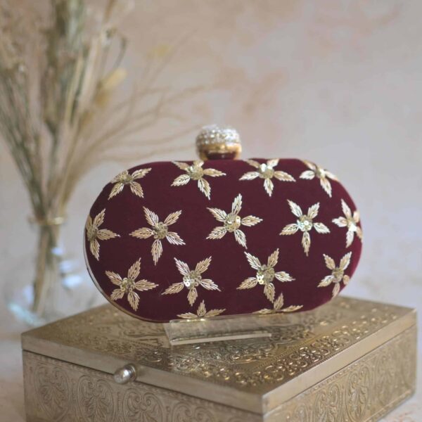 PRE-ORDER - FLEUR (Maroon Velvet)