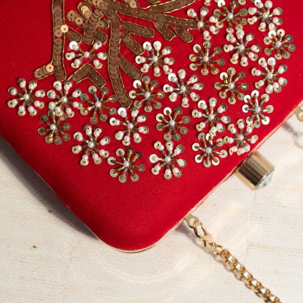 PRE-ORDER - Red Velvet Mulberry Tree Clutch - Image 3