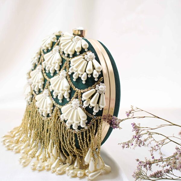 PRE-ORDER - LIYA (Minaudière) - Bottle Green - Image 2