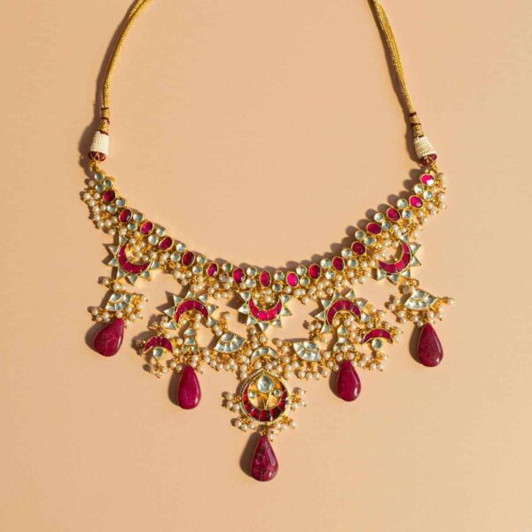 PRE-ORDER - Magenta Kundan Set