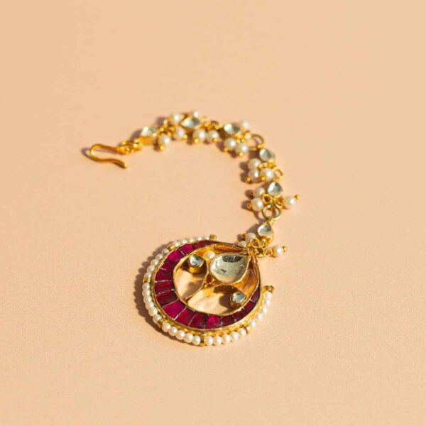 PRE-ORDER - Magenta Kundan Set - Image 9