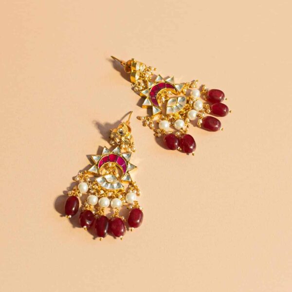 PRE-ORDER - Magenta Kundan Set - Image 10