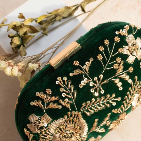 PRE-ORDER - ANAYA - Emerald Green Velvet - Image 7