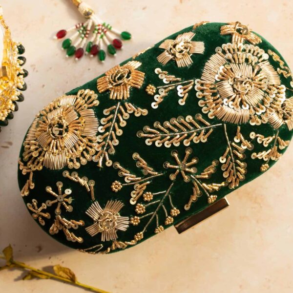 PRE-ORDER - ANAYA - Emerald Green Velvet - Image 8