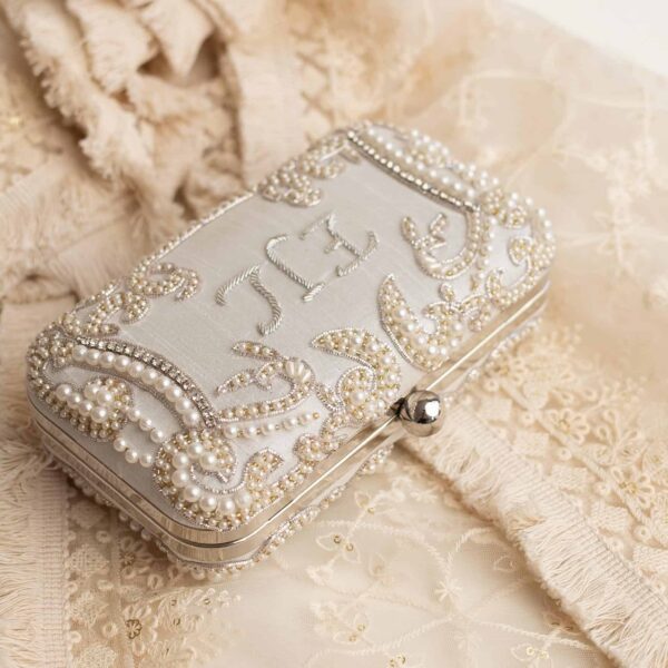 PRE-ORDER - CAROLINA (Ivory and Silver) - Personalised - Image 6