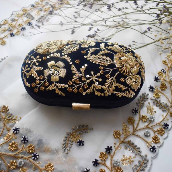PRE-ORDER- ANAYA - Navy Blue Velvet - Image 2