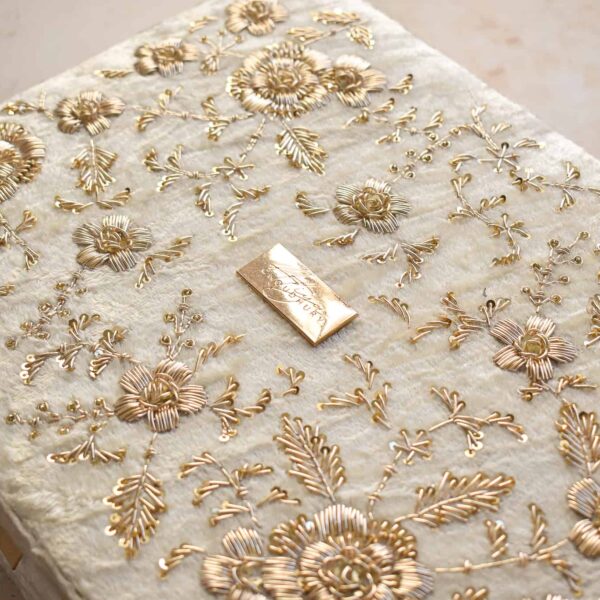 PRE-ORDER - ANAYA TROUSSEAU BOX (Cream Velvet) - Image 11