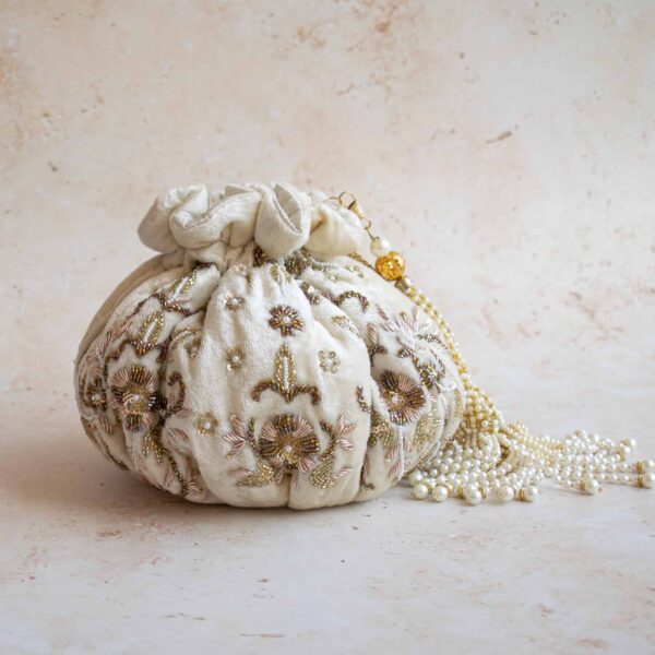 PRE-ORDER - CAMELLIA Potli Bag - Image 3