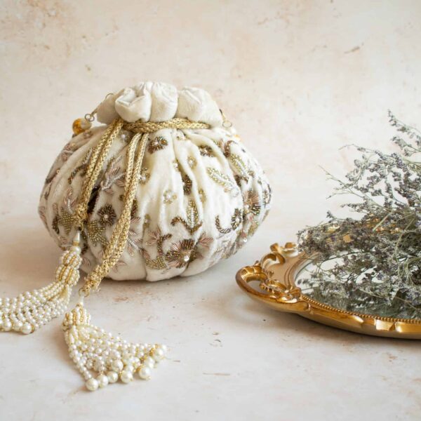 PRE-ORDER - CAMELLIA Potli Bag - Image 5