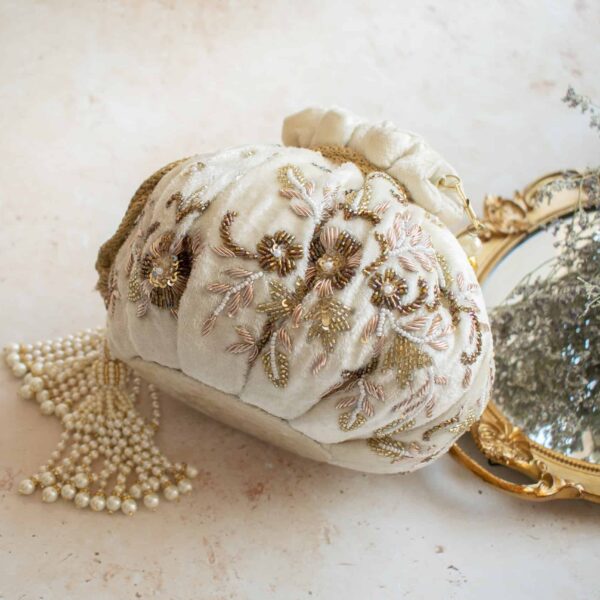 PRE-ORDER - CAMELLIA Potli Bag