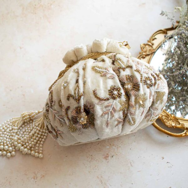 PRE-ORDER - CAMELLIA Potli Bag - Image 6