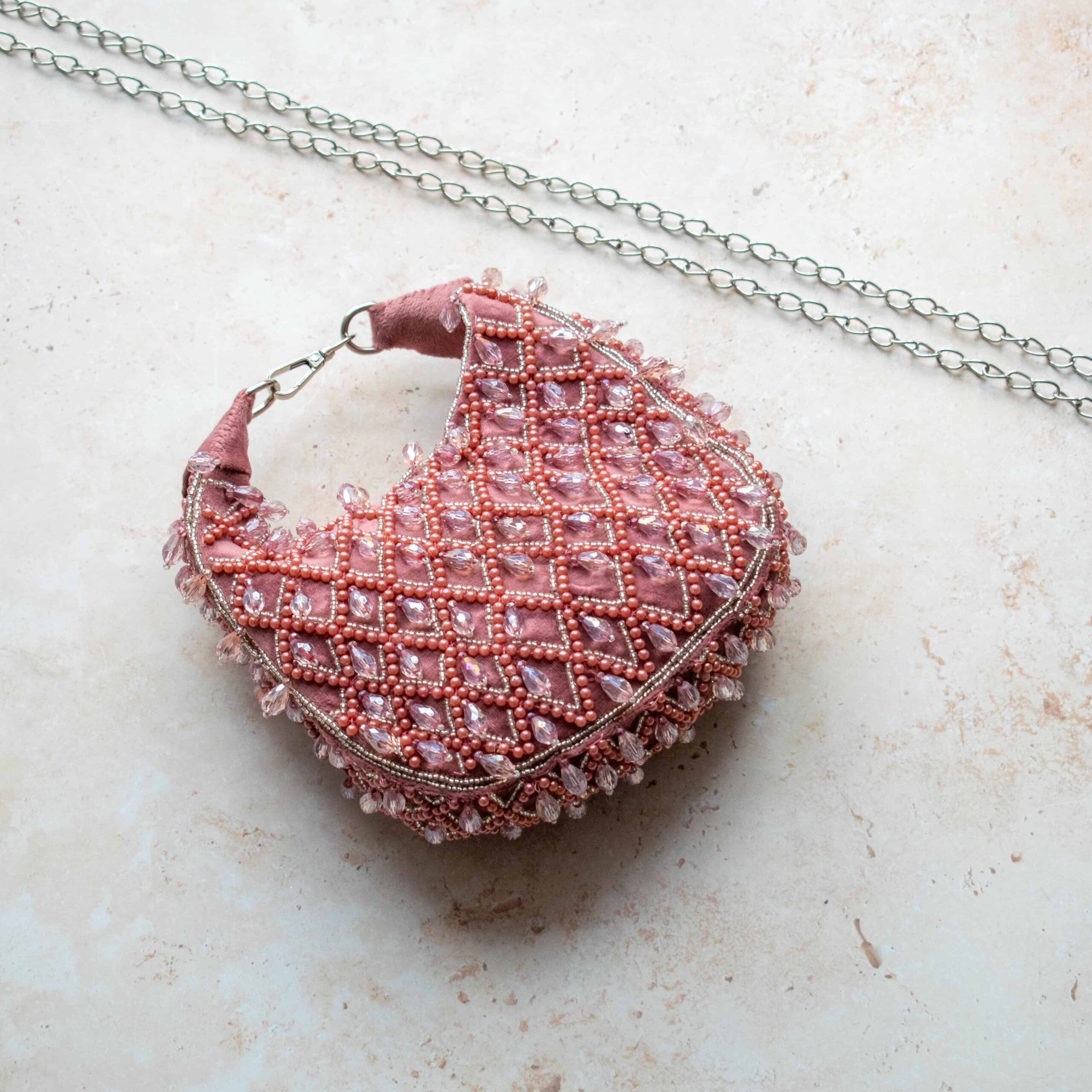 PRE-ORDER - Tala Handbag (Dusky Pink Suede) - Image 4