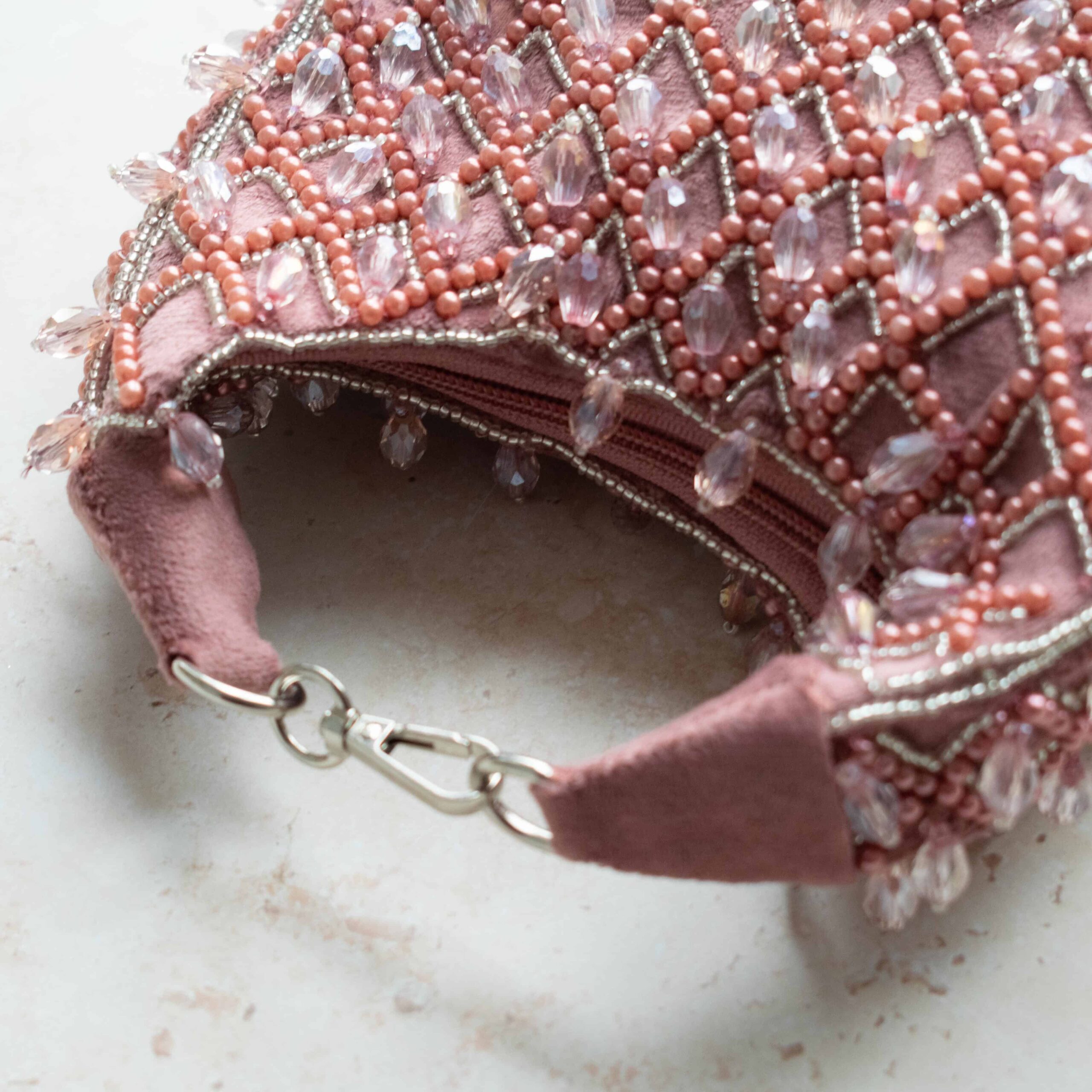 PRE-ORDER - Tala Handbag (Dusky Pink Suede) - Image 6