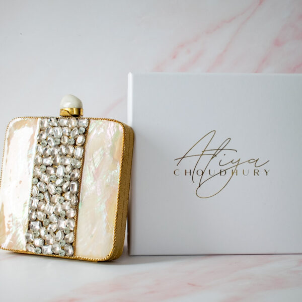 PRE-ORDER - Celeste Mother of Pearl Clutch - Image 5