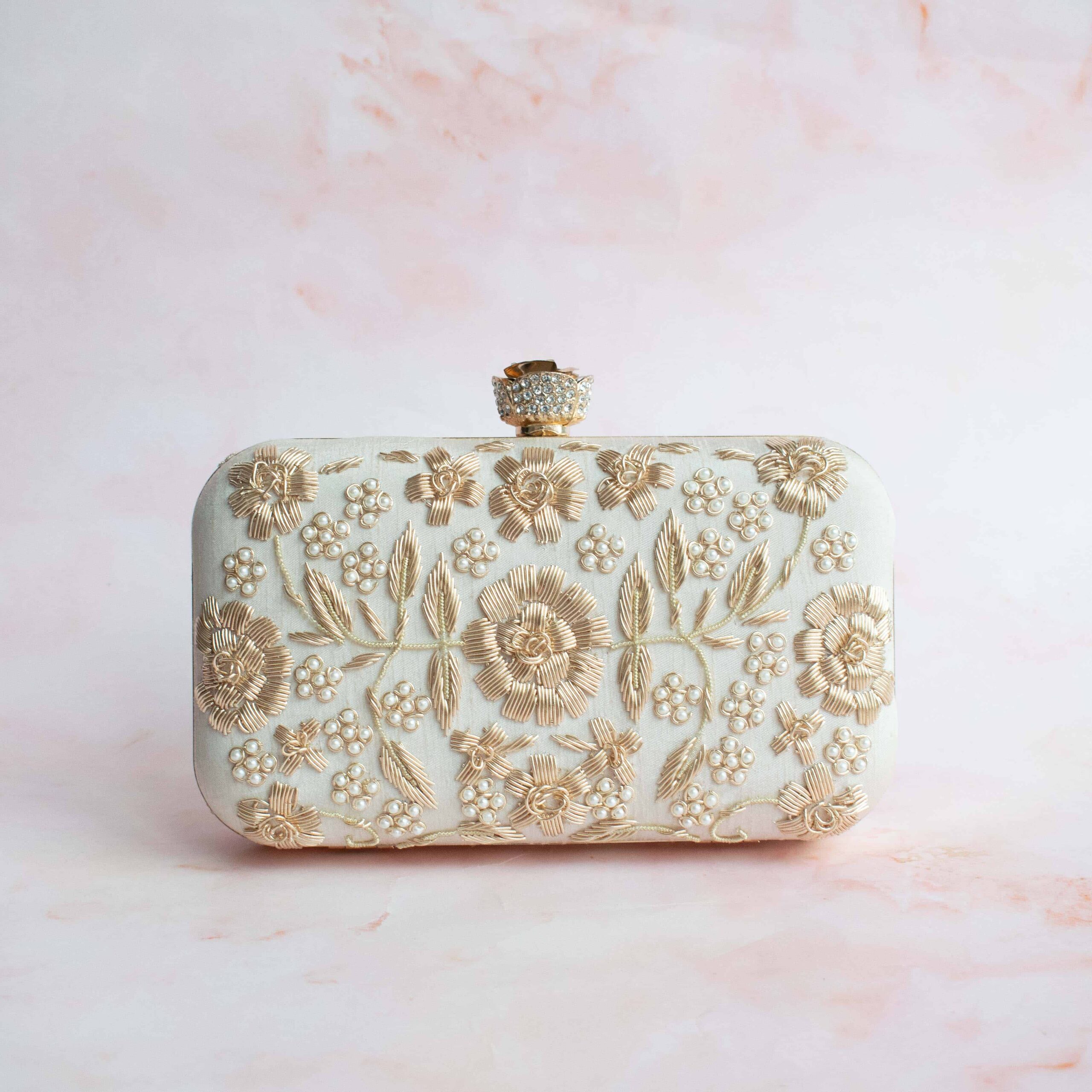 PRE-ORDER - 2 in 1 Asha Lana Clutch (Cream) - Image 2