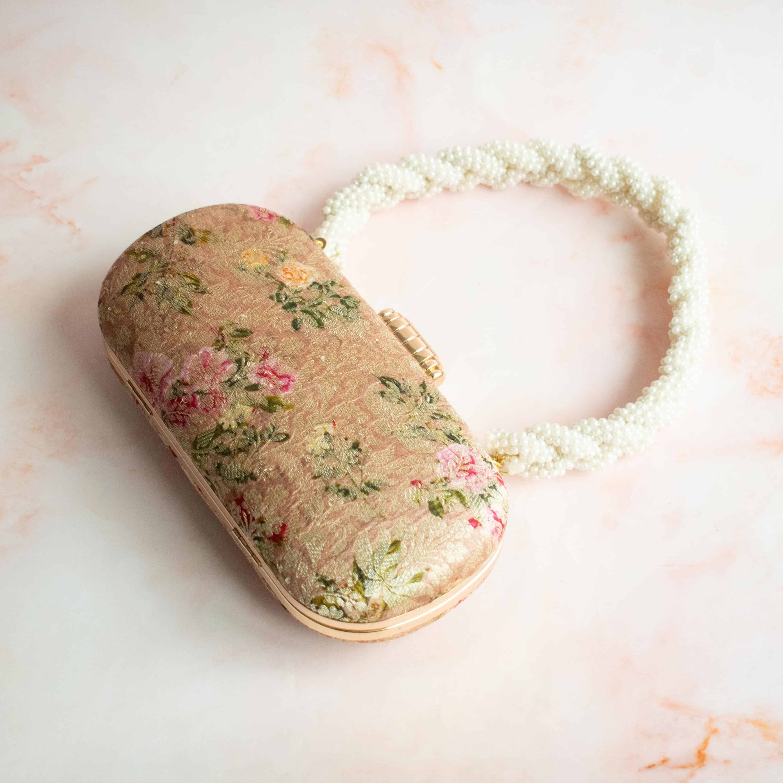 PRE-ORDER - Amelia Oval Clutch (Nude Pink) - Image 4