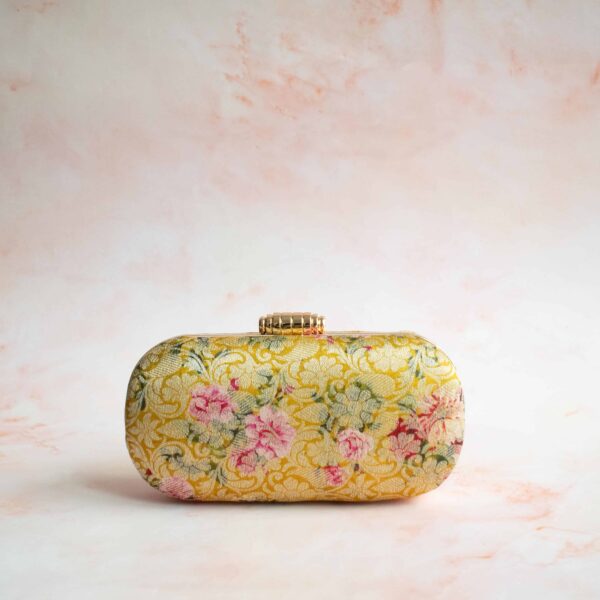 PRE-ORDER - Amelia Oval Clutch (Yellow) - Image 3