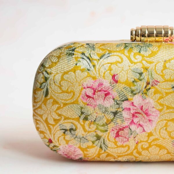 PRE-ORDER - Amelia Oval Clutch (Yellow) - Image 4