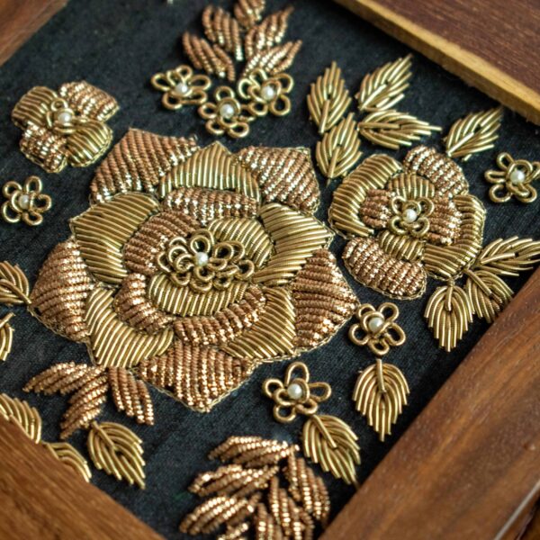 PRE-ORDER - Jaipur Wooden Square Clutch - Image 6