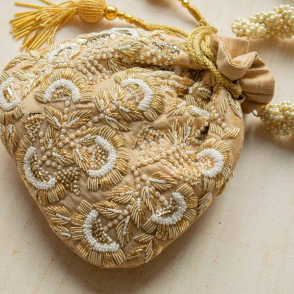 PRE-ORDER - Amrisha Potli Bag (Gold) - Image 3
