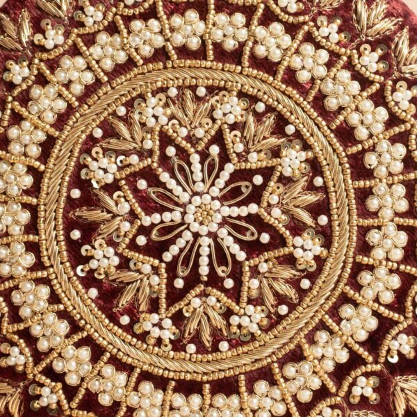 PRE-ORDER - MAHIYA (Round) - Maroon Velvet - Image 8