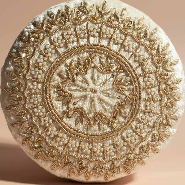 PRE-ORDER - MAHIYA (Round) - Cream Velvet - Image 2