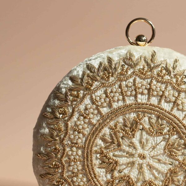 PRE-ORDER - MAHIYA (Round) - Cream Velvet - Image 3