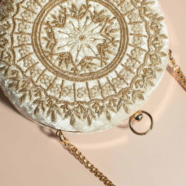 PRE-ORDER - MAHIYA (Round) - Cream Velvet - Image 6