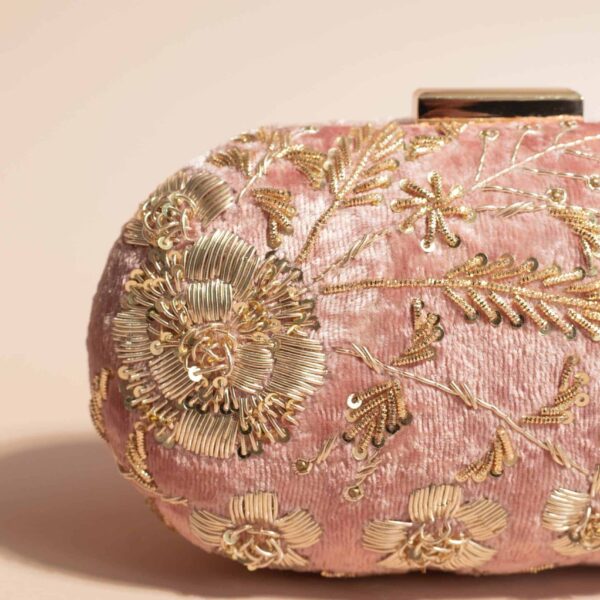 PRE-ORDER - DISHA - Dusky Pink Velvet - Image 8