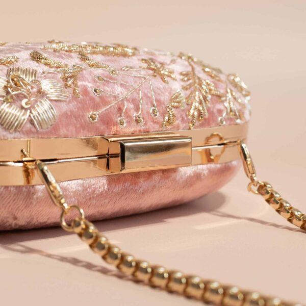 PRE-ORDER - DISHA - Dusky Pink Velvet - Image 3