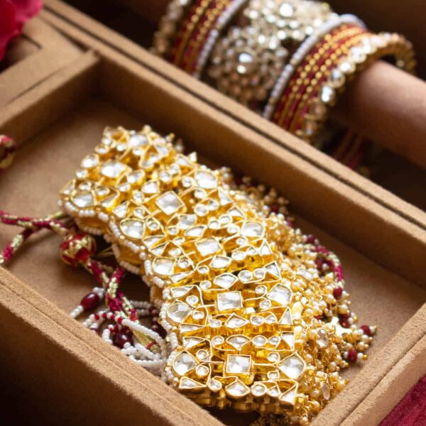 PRE-ORDER - ANAYA TROUSSEAU BOX (Red Maroon Velvet) - Image 8