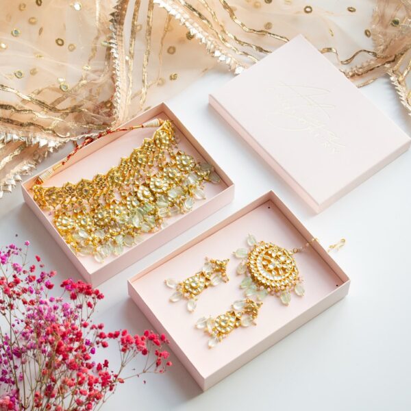 PRE-ORDER - Leylani Kundan Jewellery Set - Image 8