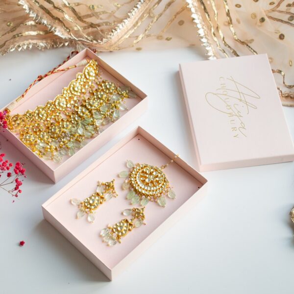 PRE-ORDER - Leylani Kundan Jewellery Set - Image 5