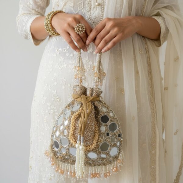 Mirror Glow Potli Bag