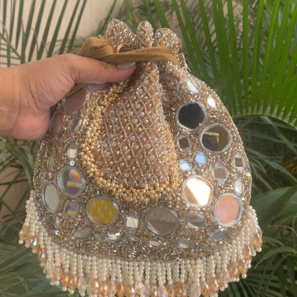 Mirror Glow Potli Bag - Image 3