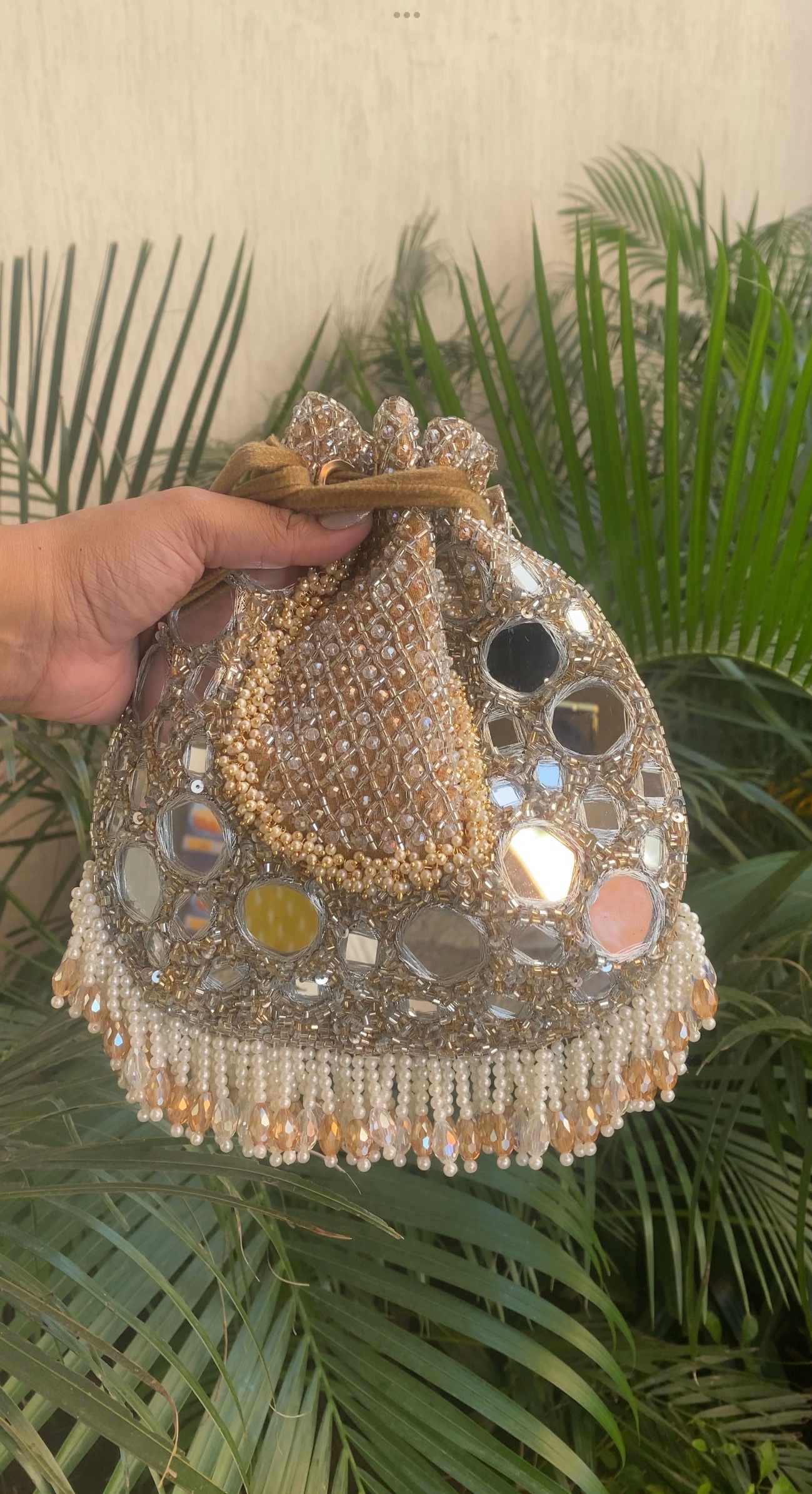 Mirror Glow Potli Bag - Image 3