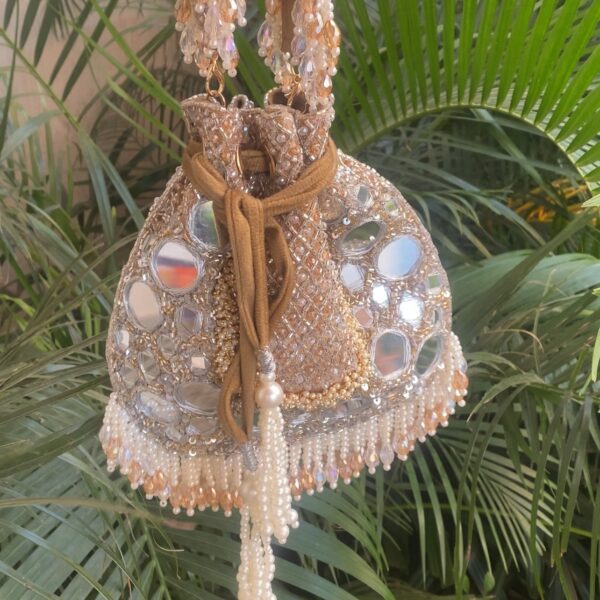 Mirror Glow Potli Bag - Image 4