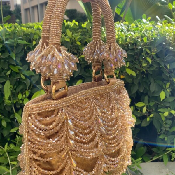 Bronze Cascade Beaded Tote - LIMITED EDITION - Image 2