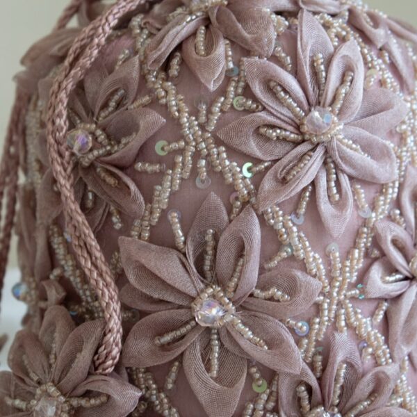 Blossom Potli Bag (Mauve) - Image 4