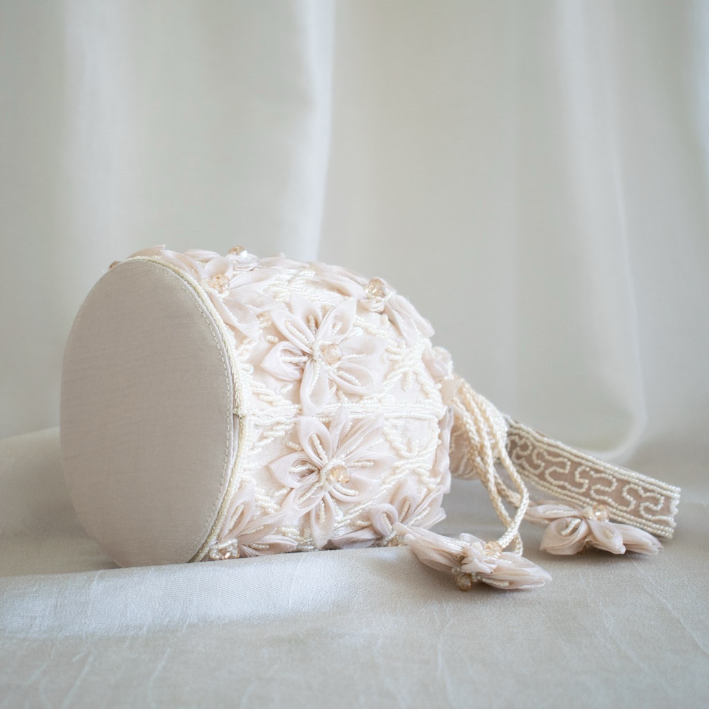 Blossom Potli Bag (Cream) - Image 2